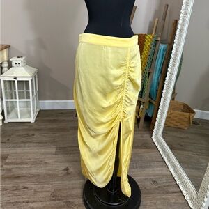 Raquel Allegra • Yellow Pretoria Midi Skirt